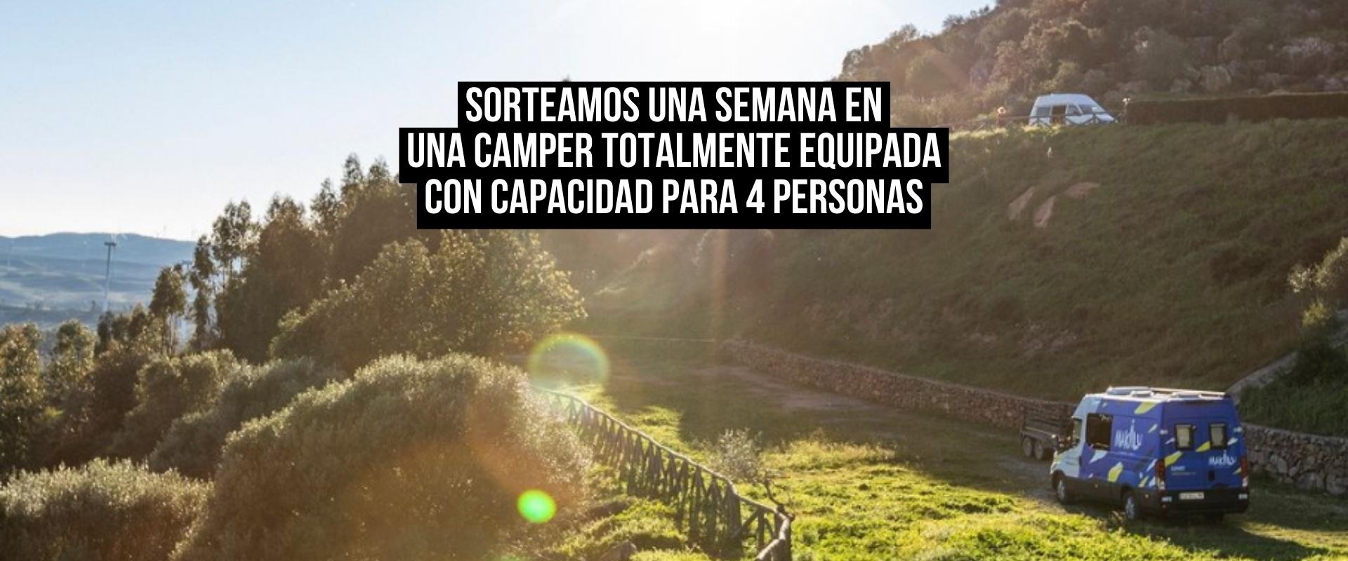 ¡Sorteamos una semana de vacaciones en una camper completamente equipada para 4 personas!
